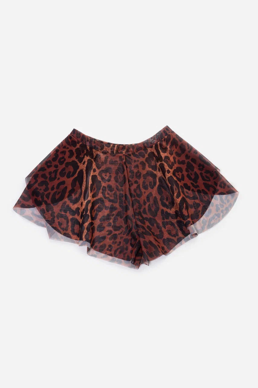 Swimsuit with Sleeves Leopard