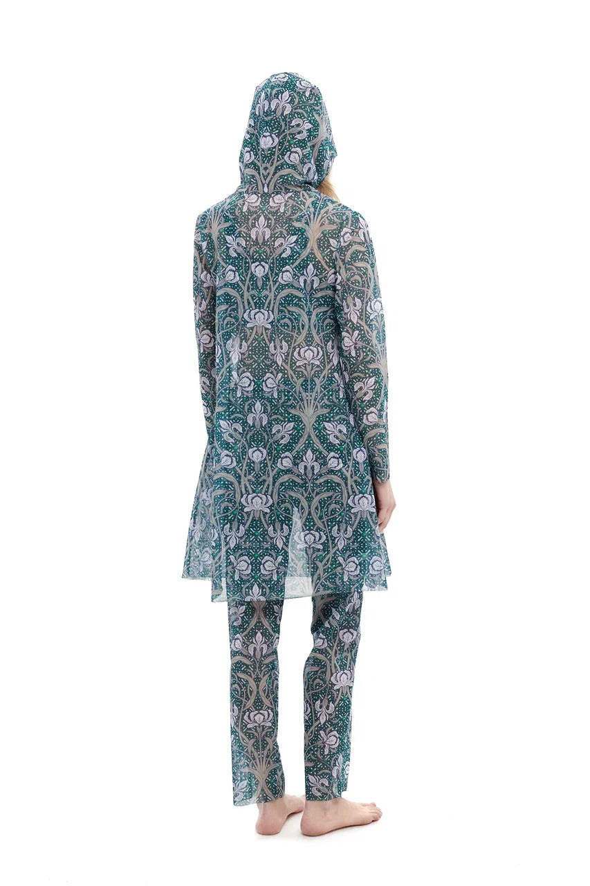 Burkini with Hood Irises