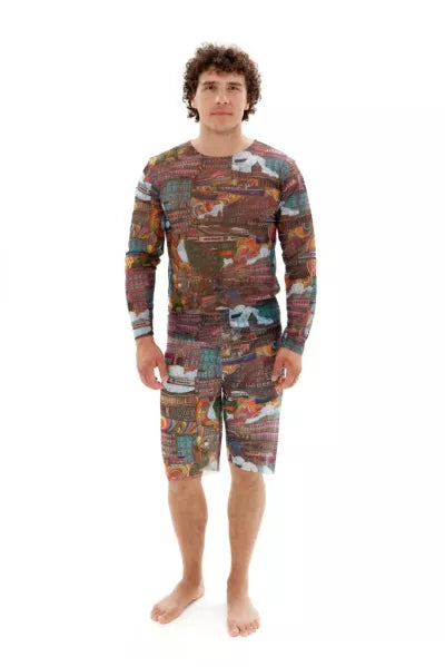 Kids Swimsuit Top with Hood and Shorts City