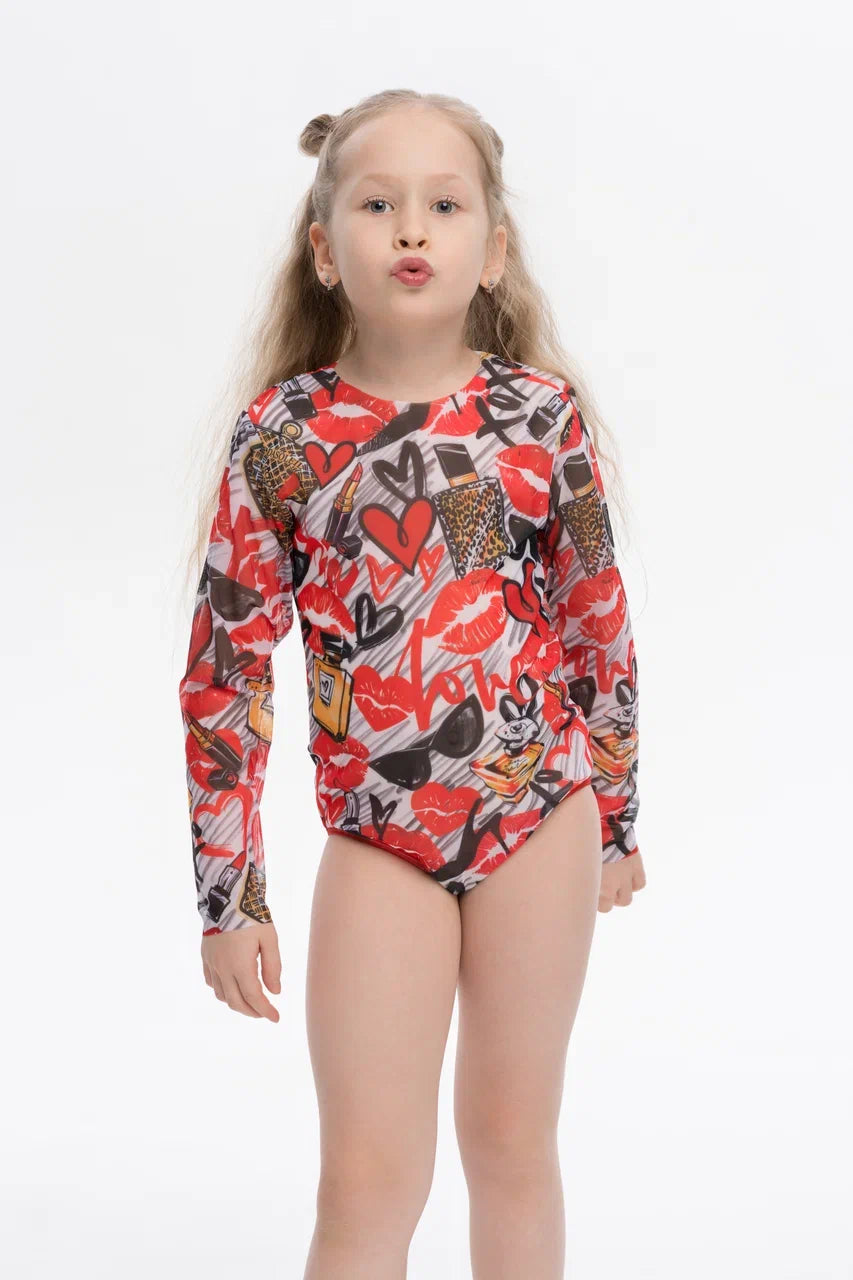 Kids Swimsuit with Sleeves Fashion