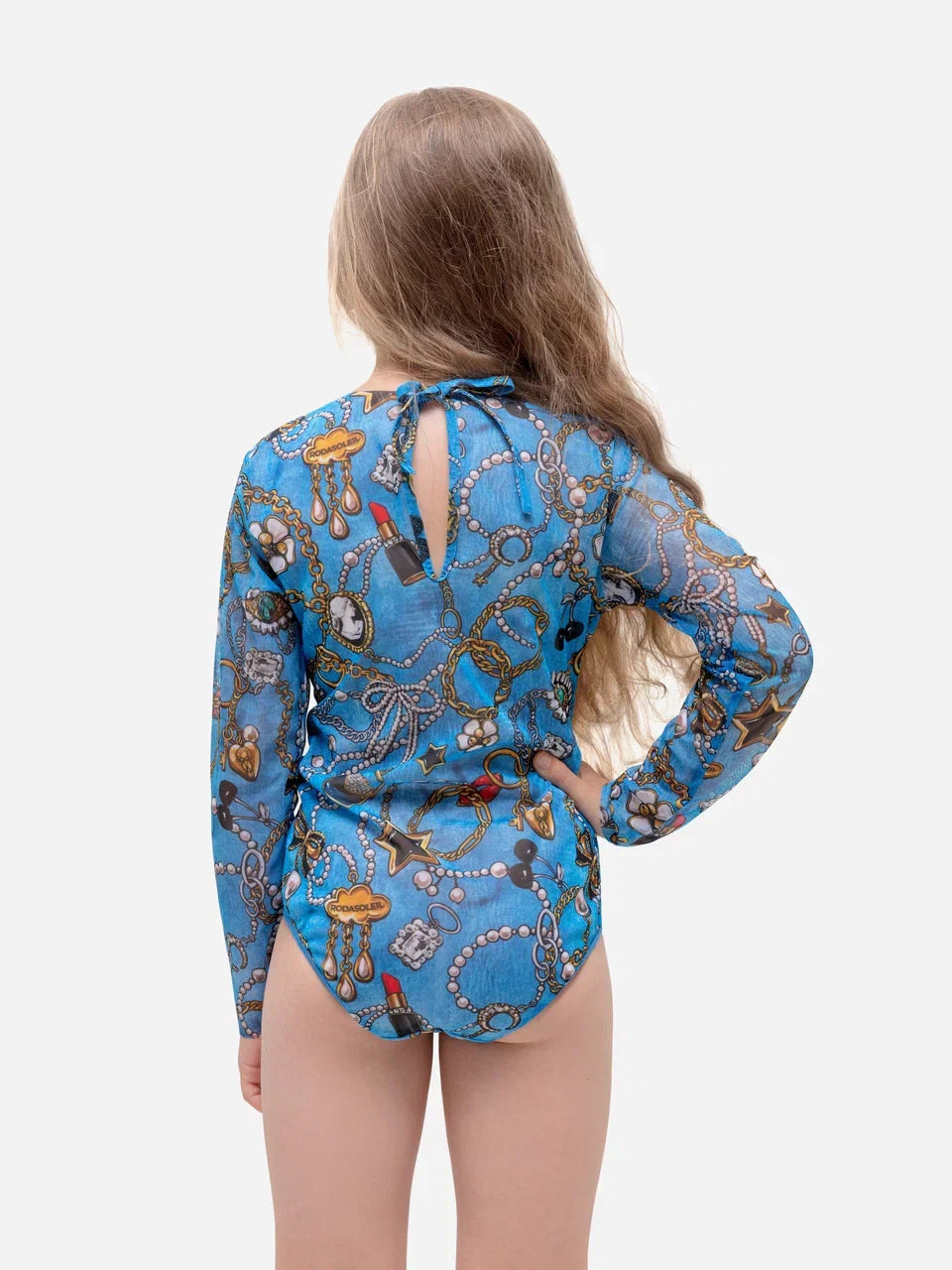 Kids Swimsuit with Sleeves Jeans