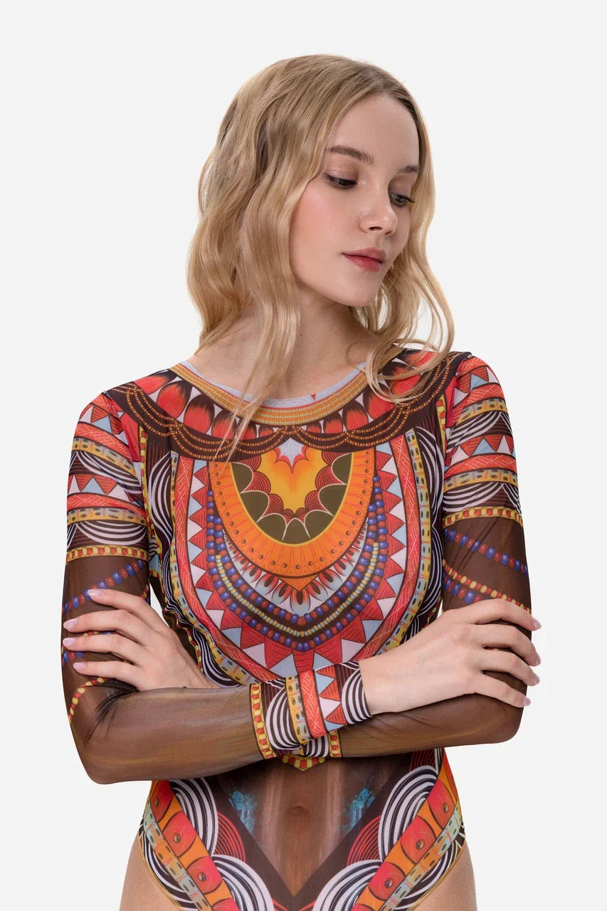 Swimsuit with Sleeves Africa