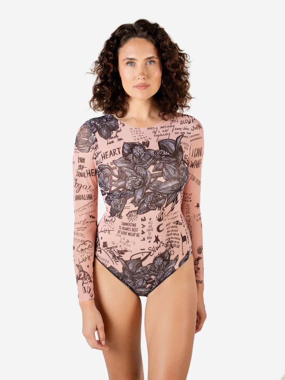 Swimsuit with Sleeves Nude Body-Art