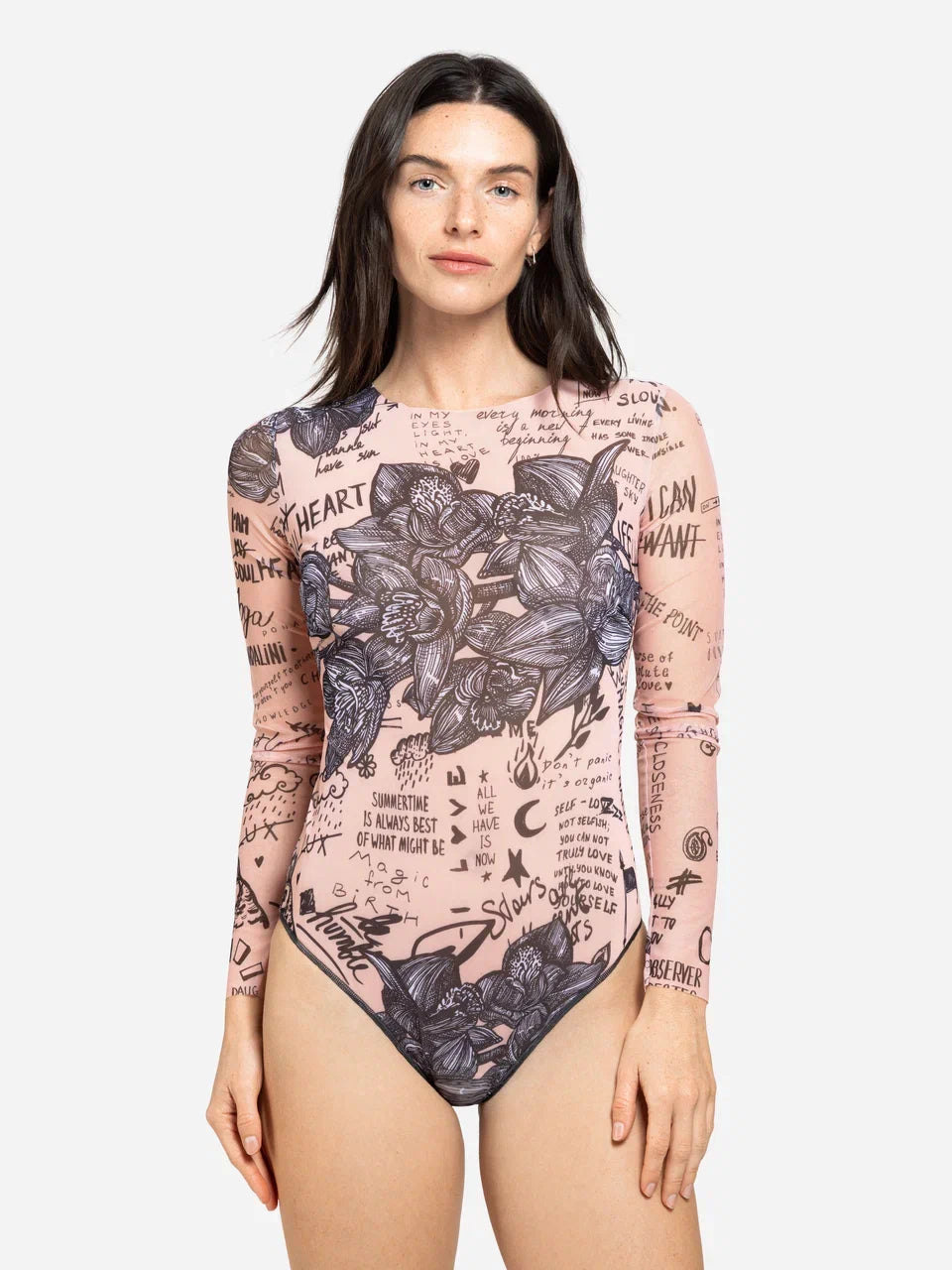 Swimsuit with Sleeves Nude Body-Art