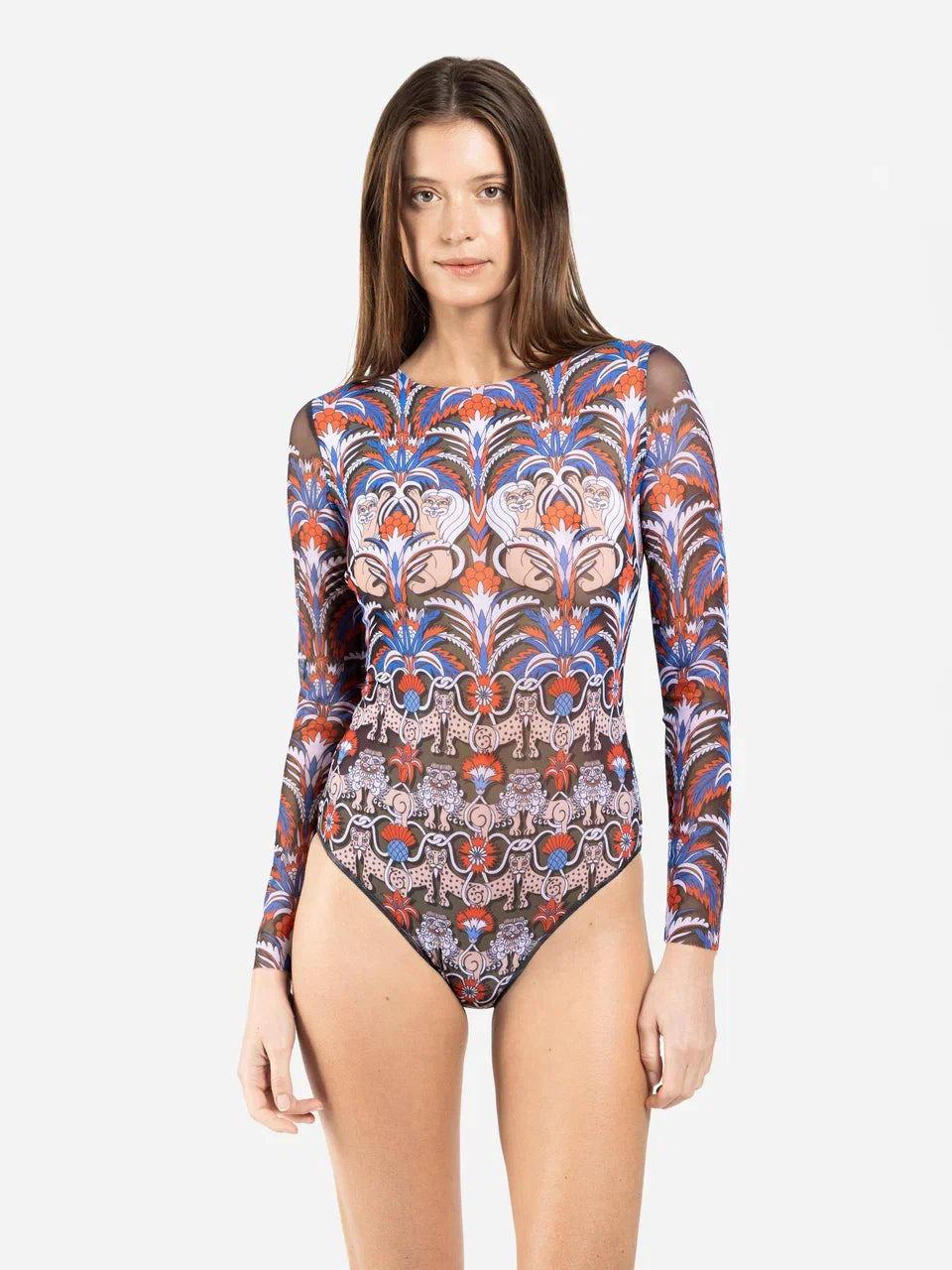 Swimsuit with Sleeves Medieval Green