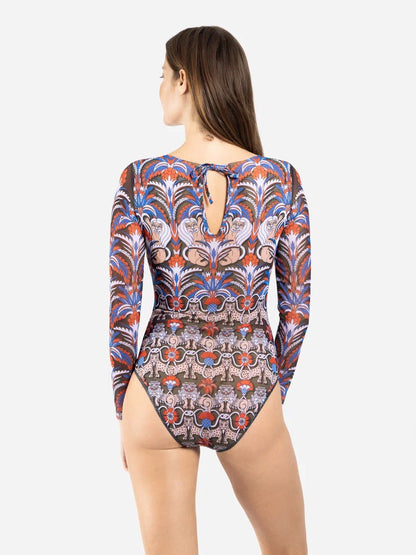 Swimsuit with Sleeves Medieval Green
