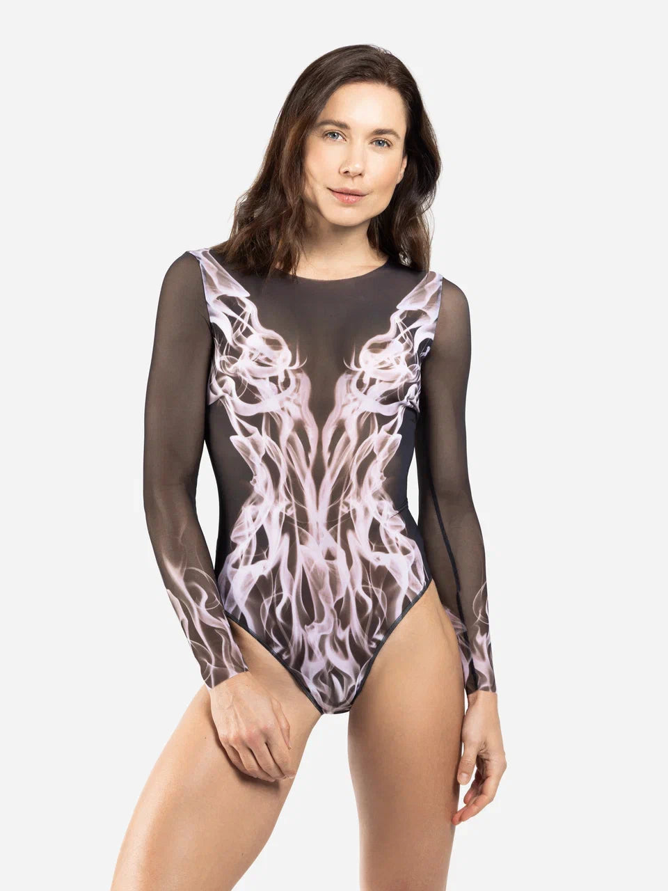 Swimsuit with Sleeves Flame