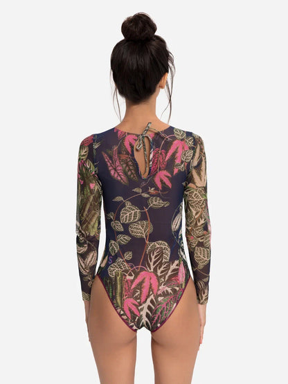 Swimsuit with Sleeves Botanicum