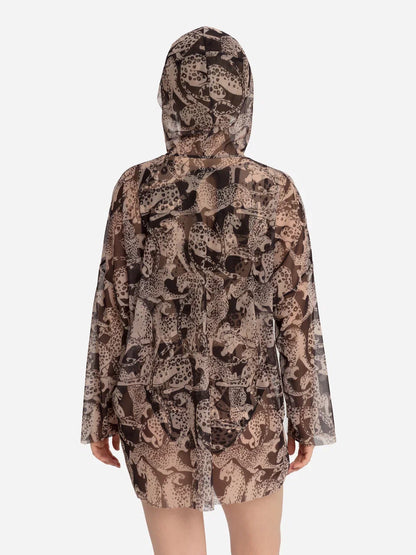 Smart T-Shirt Oversize with Hood Wild Cat