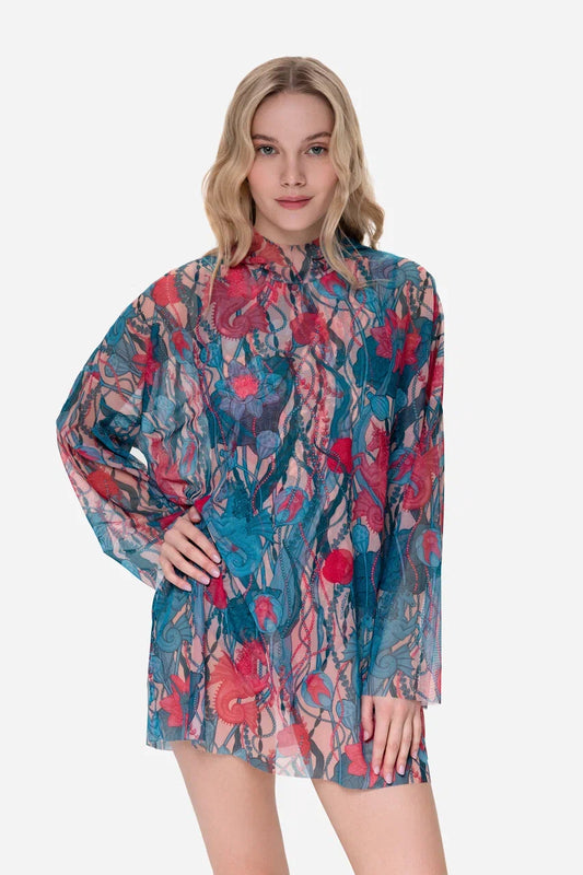 Smart T-Shirt Oversize with Hood Seaunicorns