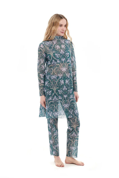 Burkini with Hood Irises