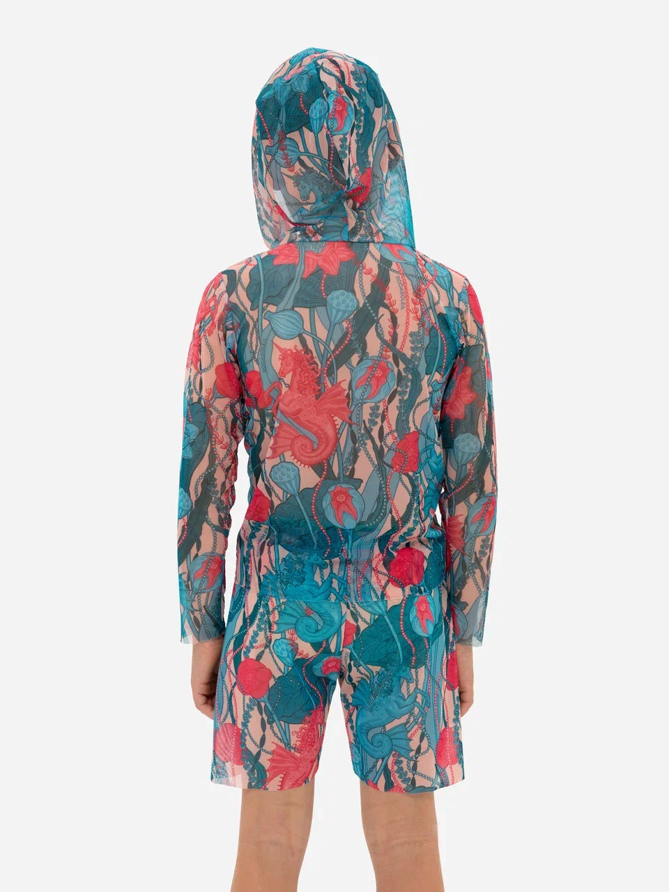 Kids Swimsuit Top with Hood and Shorts Seaunicorns