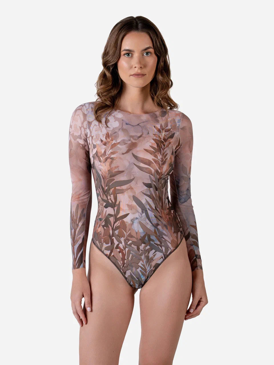 Swimsuit with Sleeves Olives