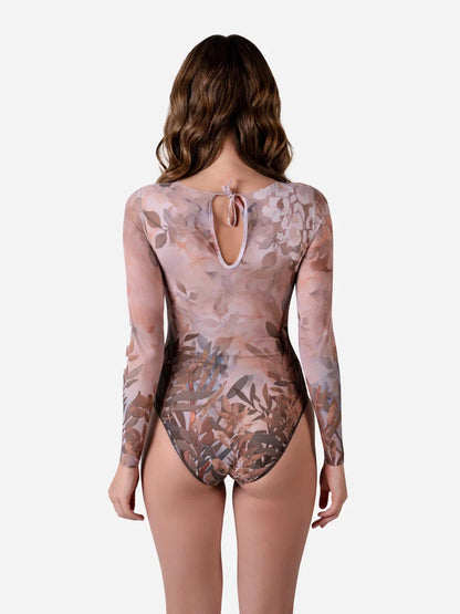 Swimsuit with Sleeves Olives