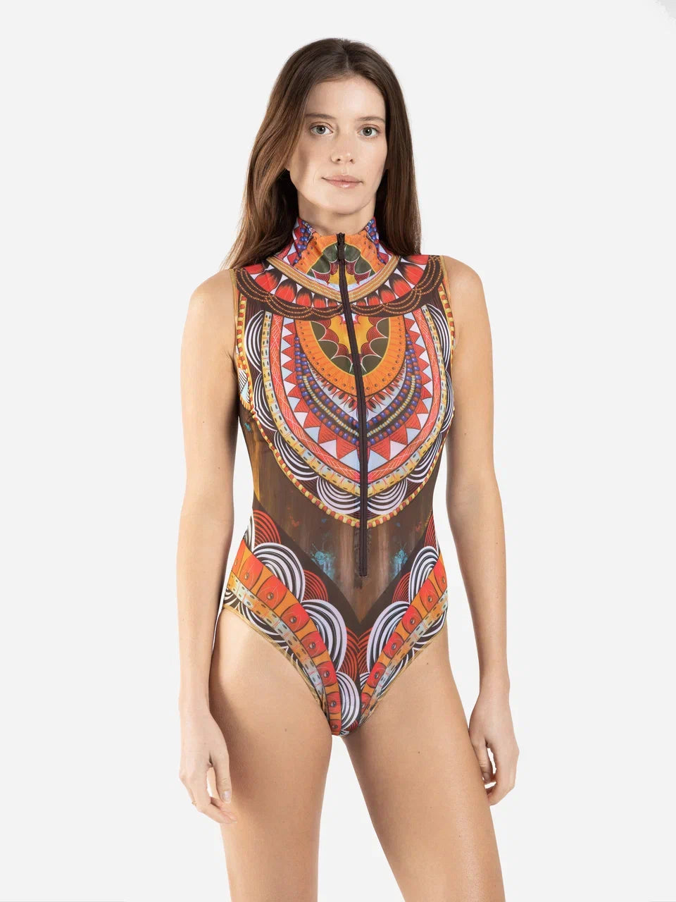 Zipper Swimsuit Africa. Sport Edition