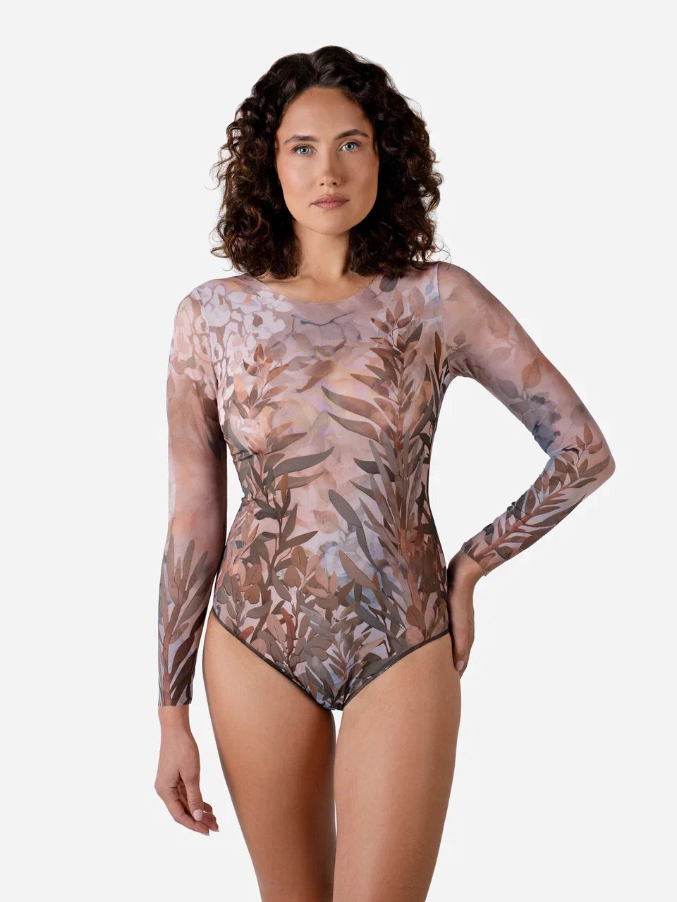 Swimsuit with Sleeves Olives