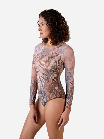 Swimsuit with Sleeves Olives