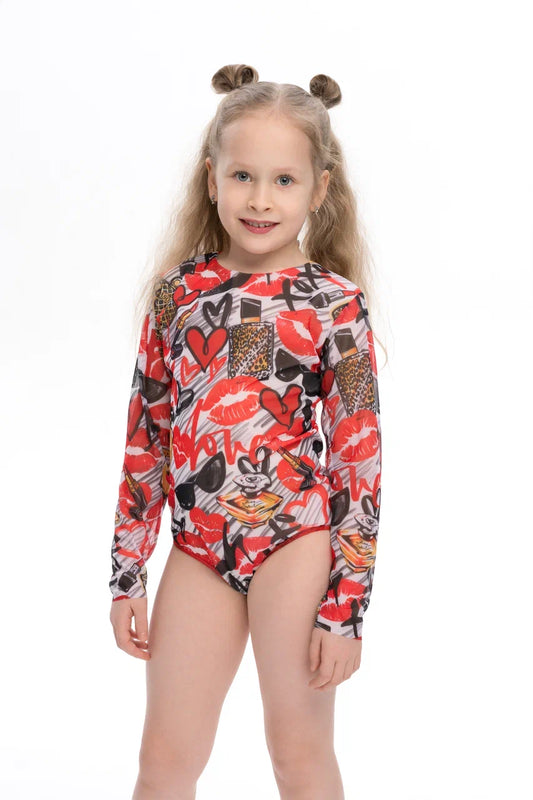 Kids Swimsuit with Sleeves Fashion