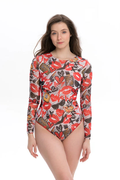 Swimsuit with Sleeves Fashion