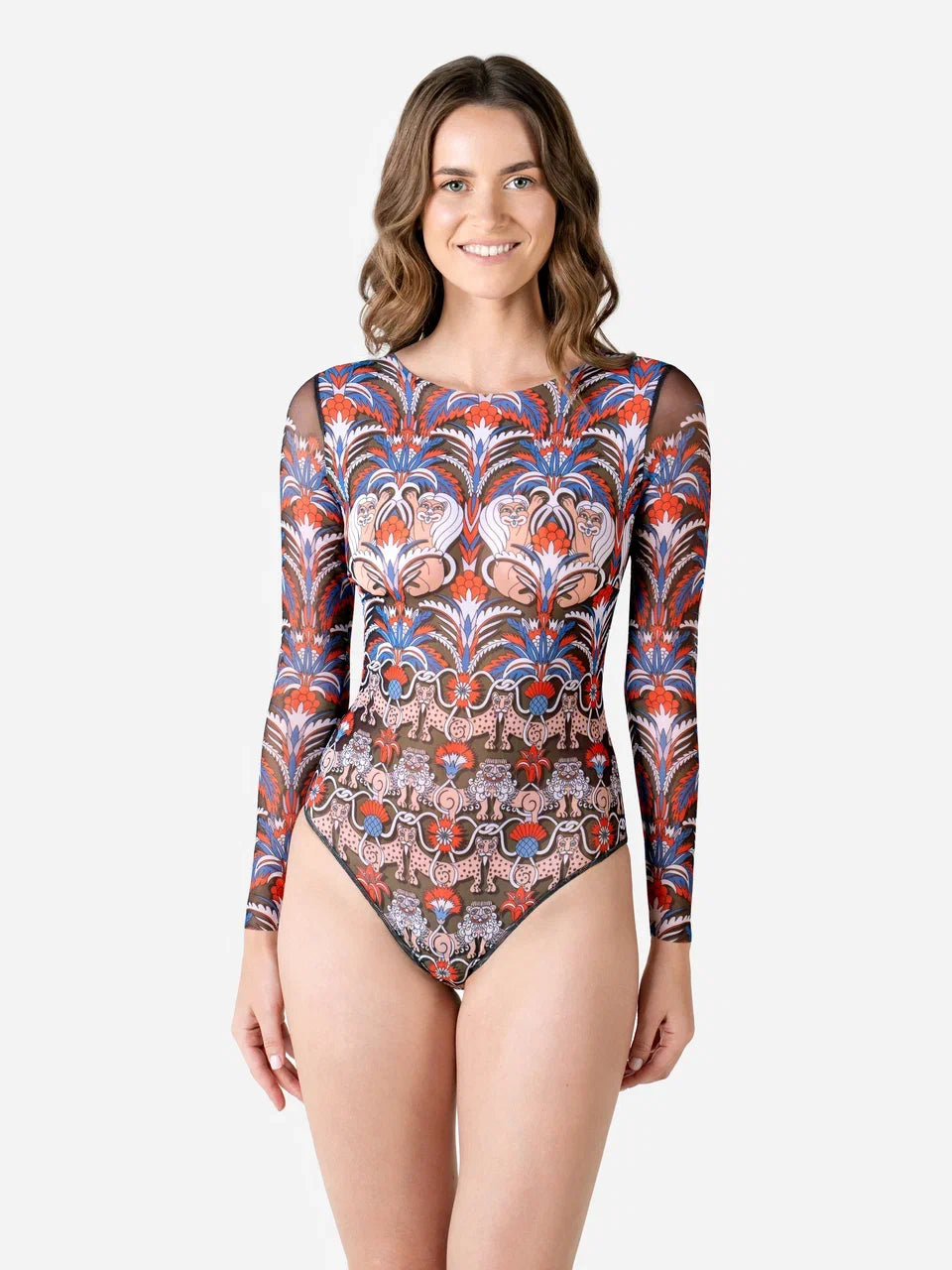 Swimsuit with Sleeves Medieval Green