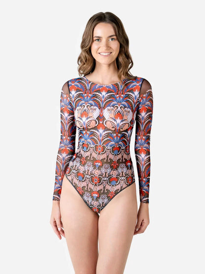 Swimsuit with Sleeves Medieval Green