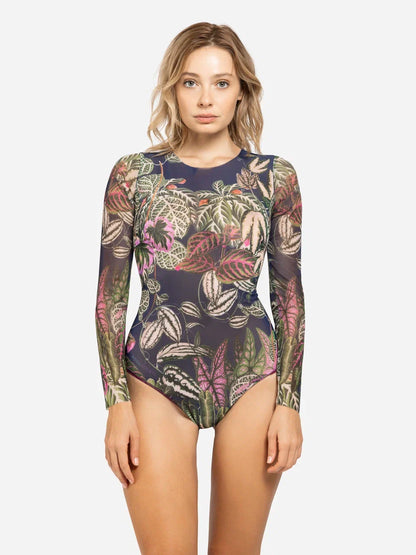 Swimsuit with Sleeves Botanicum
