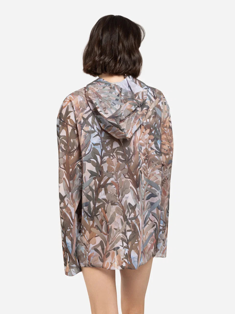 Smart T-Shirt Oversize with Hood Olives
