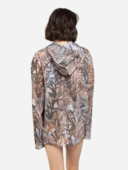 Smart T-Shirt Oversize with Hood Olives